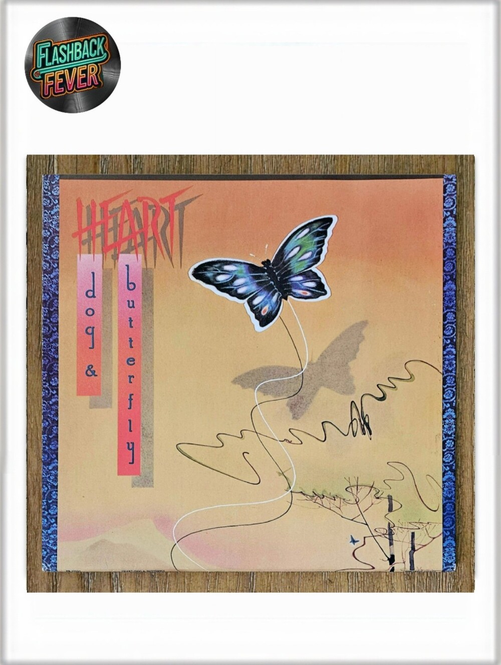 HEART•Dog & Butterfly•1978 US (#FR 35555) Santa Maria Pressing, Gatefold